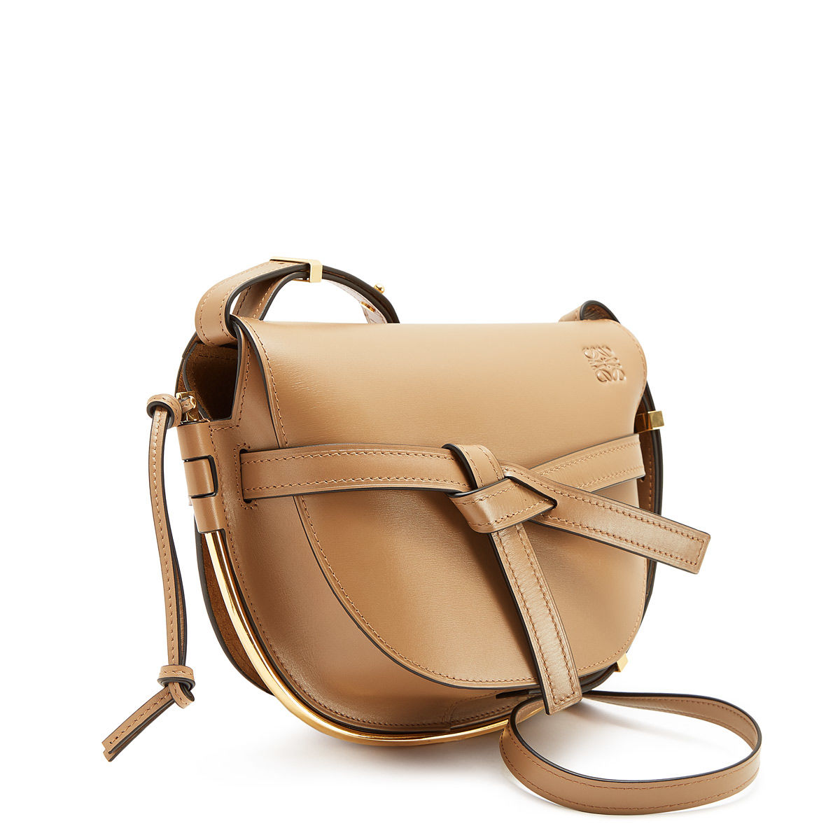 羅意威包包 loewe马鞍包 斜挎包 Gate Frame Small Bag 黑色 粉灰色