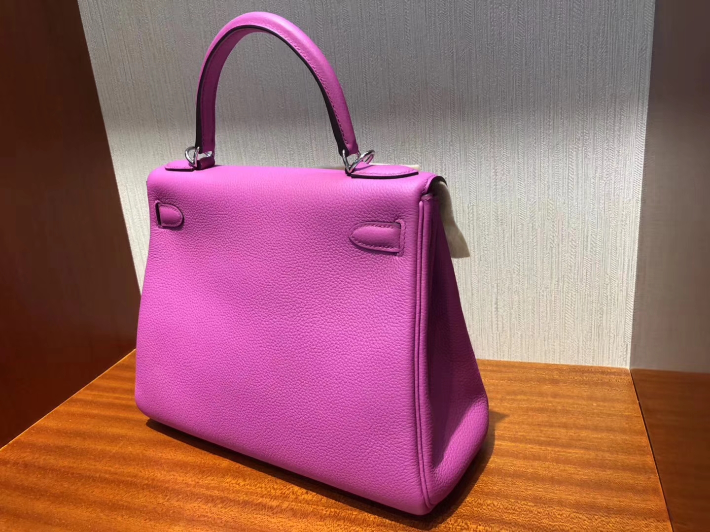 Taiwan Hermes Kelly bag 28cm 9I玉蘭粉Rose Magnolia Togo小牛皮