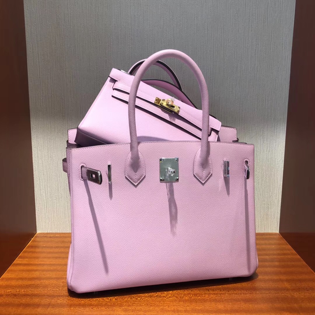 Australia Hermes MiniKelly pochette 4W Glycine新淺紫藤色Epsom牛皮 金扣