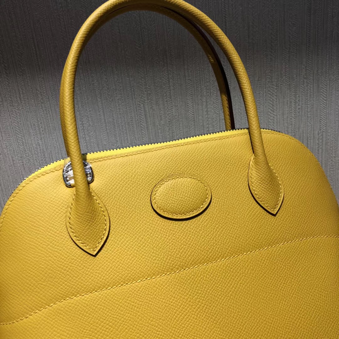 愛馬仕寶萊包 Hermes bolide 27 Handbags  9D Jaune Amber琥珀黃 Epsom