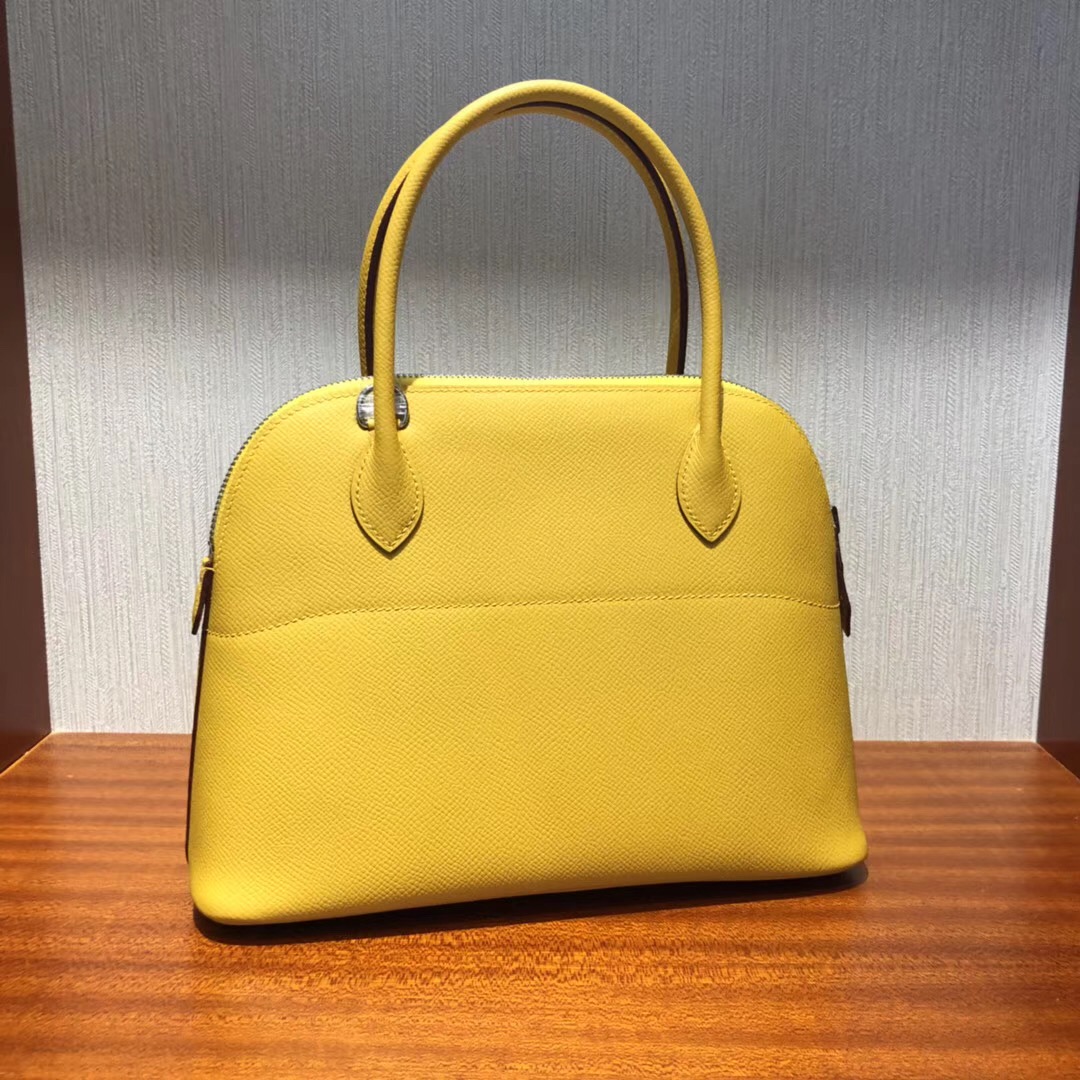 愛馬仕寶萊包 Hermes bolide 27 Handbags  9D Jaune Amber琥珀黃 Epsom