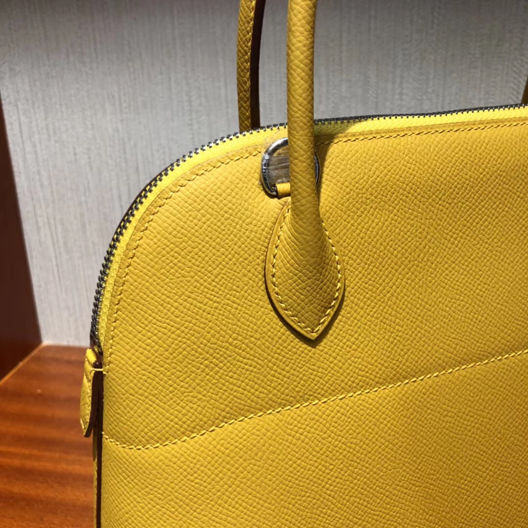 愛馬仕寶萊包 Hermes bolide 27 Handbags  9D Jaune Amber琥珀黃 Epsom