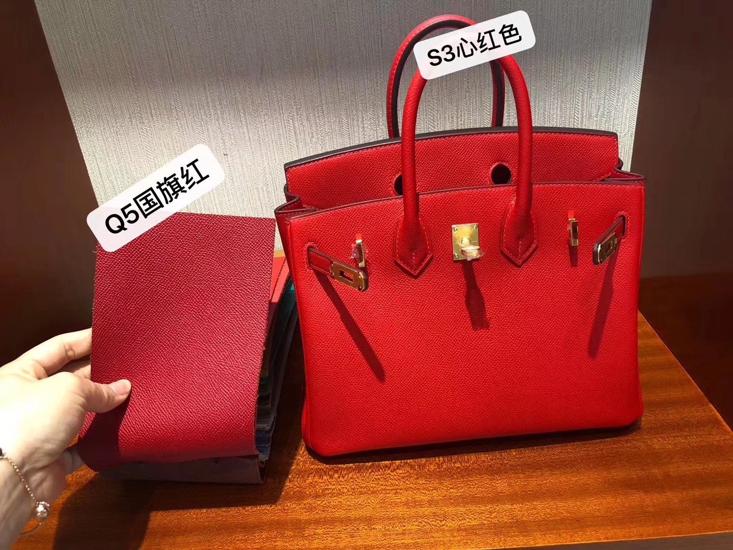 Singapore Hermes Birkin Bag 30cm S3心紅色 Rose De Coeur Epsom牛皮