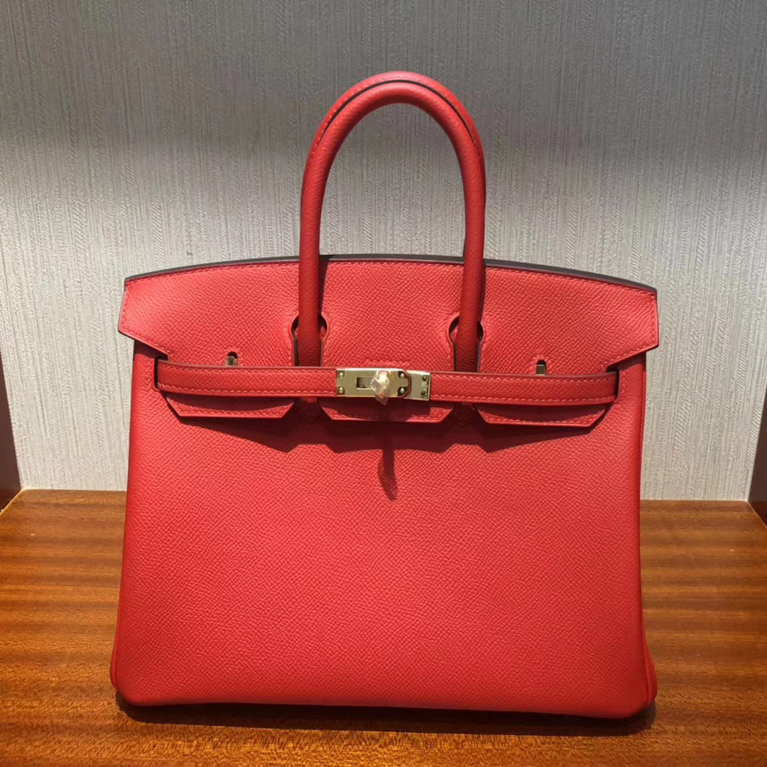 Singapore Hermes Birkin Bag 30cm S3心紅色 Rose De Coeur Epsom牛皮