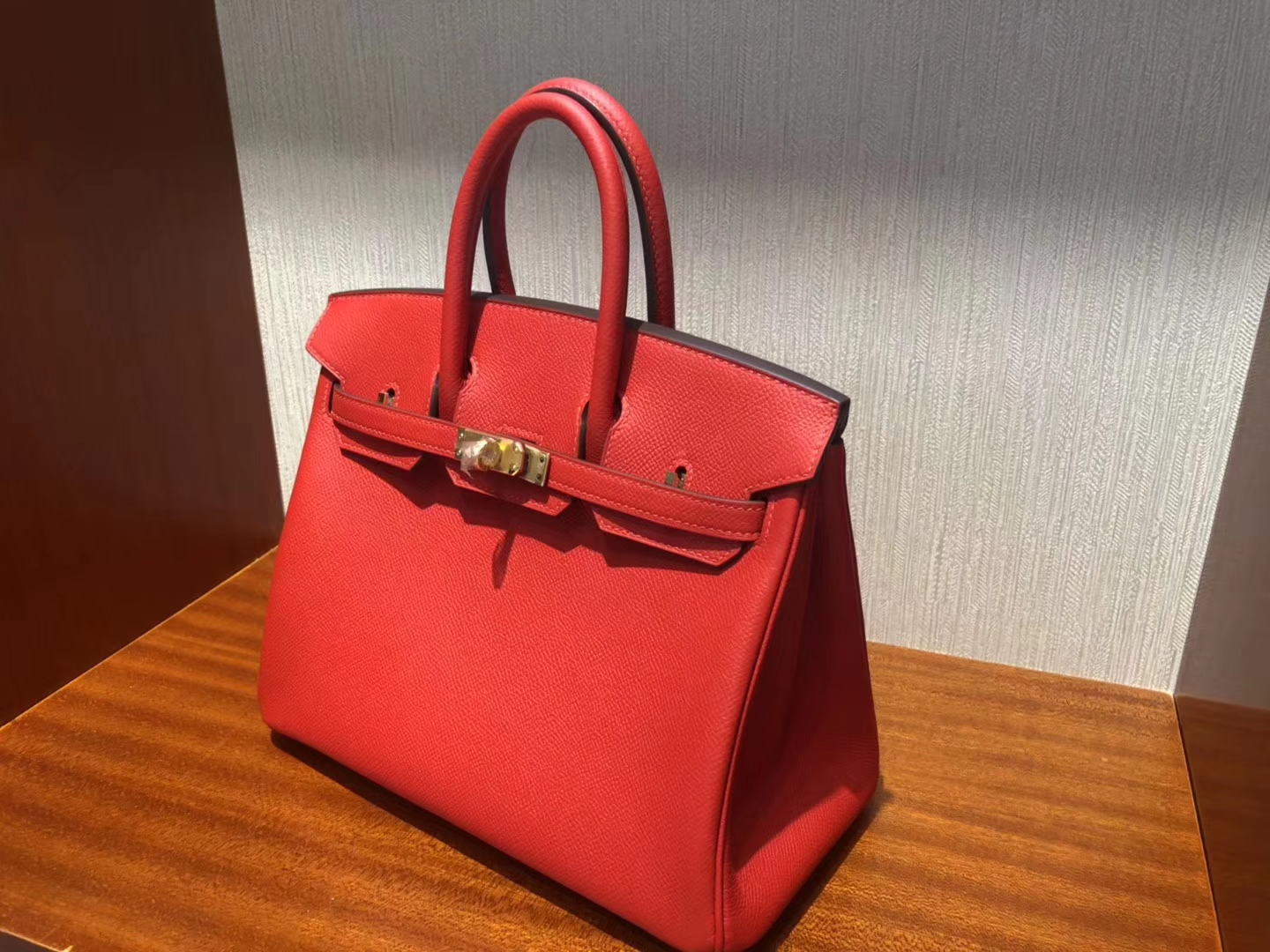 Singapore Hermes Birkin Bag 30cm S3心紅色 Rose De Coeur Epsom牛皮