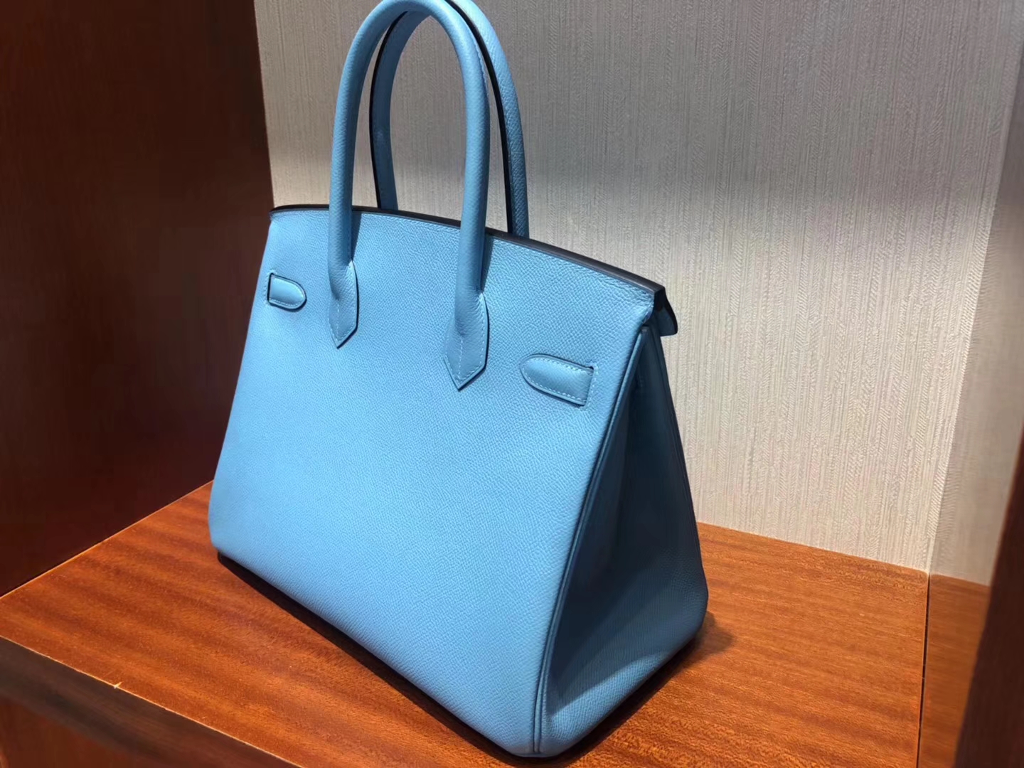 Singapore Hermes Birkin Bag 30cm P3北方藍Blue de Nord Epsom 皮