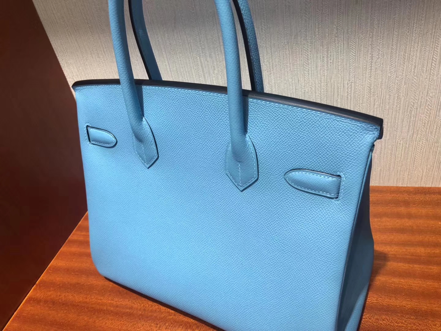 Singapore Hermes Birkin Bag 30cm P3北方藍Blue de Nord Epsom 皮