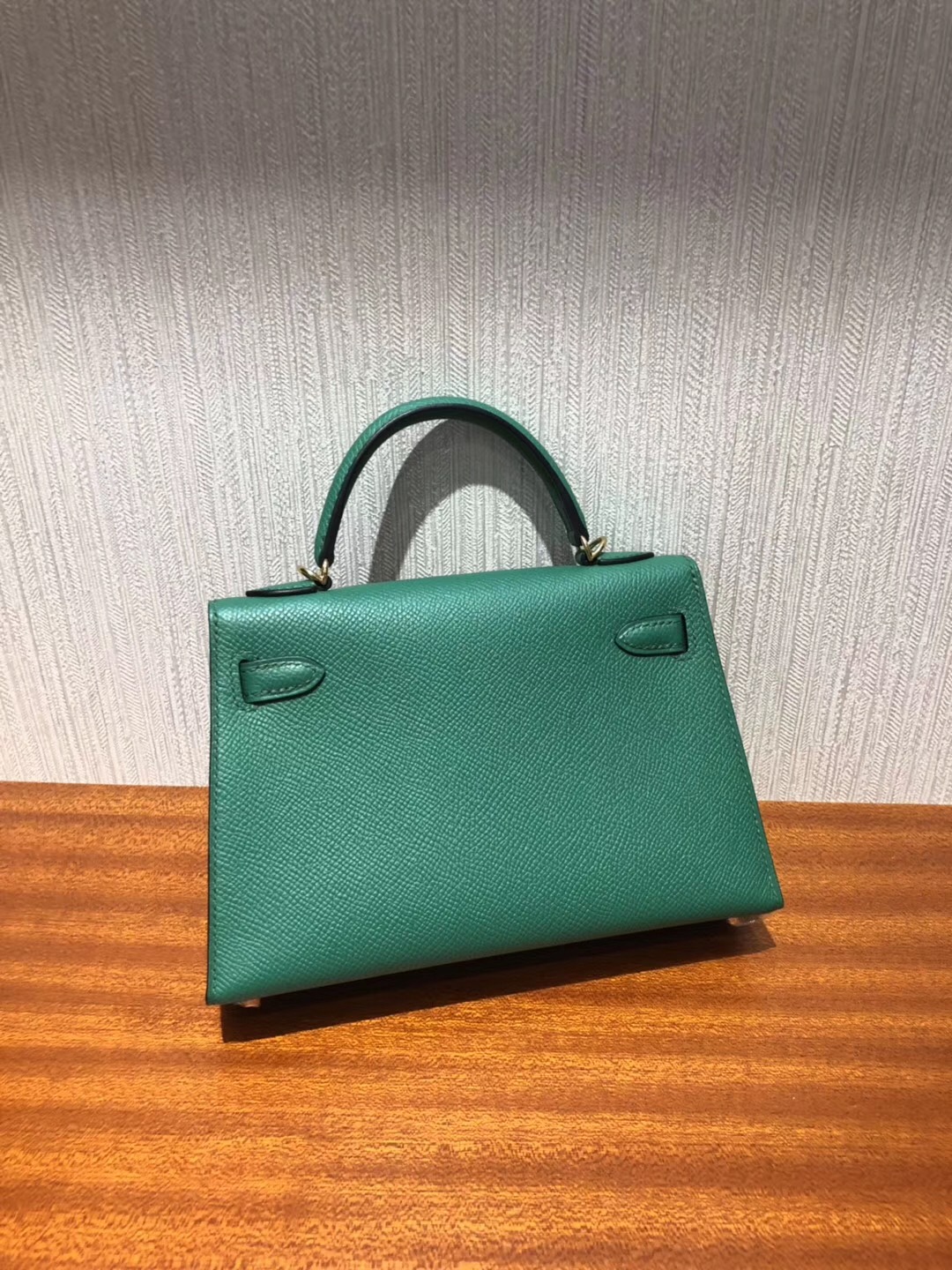 馬來西亞吉隆坡專賣店 Malaysia HERMES Mini Kelly2代 U4絲絨綠 禦用Epsom皮