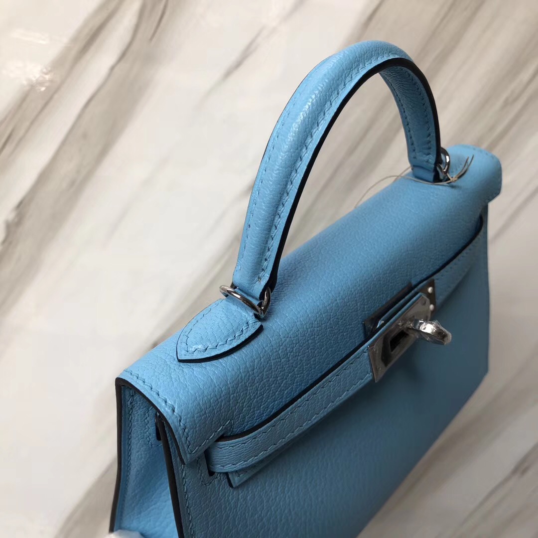 愛馬仕凱莉包 U.S.A Hermes Kelly mini2代 Chevre 山羊皮 N7糖果籃