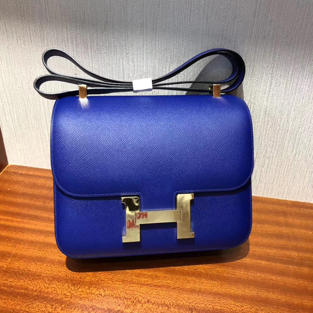 Hermes Constance 24cm 7T电光蓝 Blue Electric Epsom 掌紋牛皮