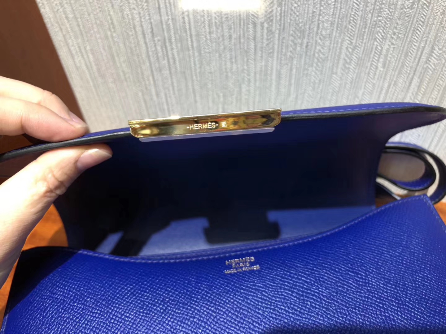 Hermes Constance 24cm 7T电光蓝 Blue Electric Epsom 掌紋牛皮