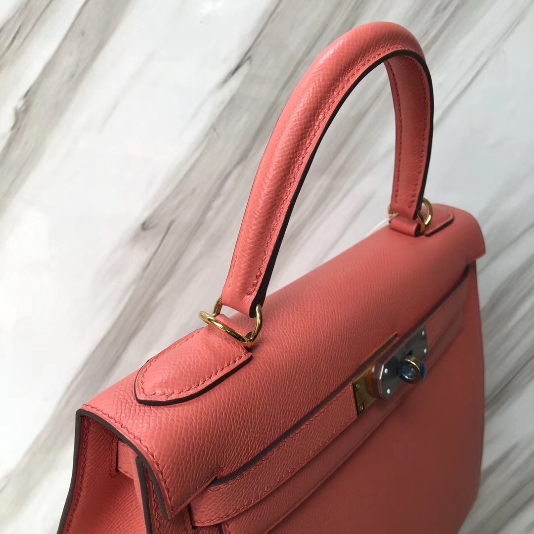 愛馬仕比佛利山莊店 Hermes Kelly Bag 28cm I5火烈鳥粉 Epsom皮