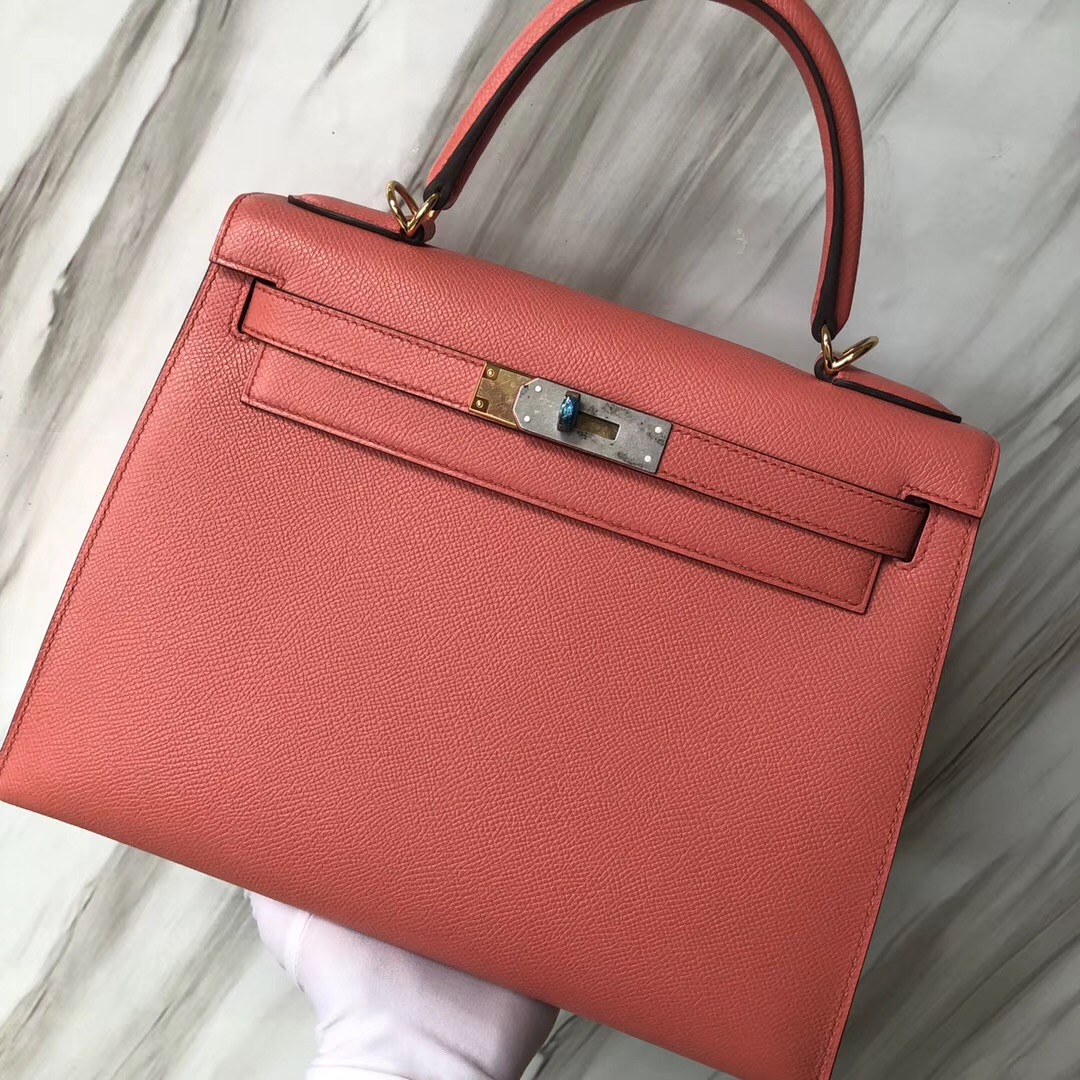 愛馬仕比佛利山莊店 Hermes Kelly Bag 28cm I5火烈鳥粉 Epsom皮