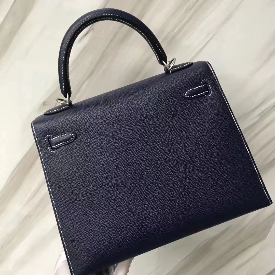 Hermes Kelly Bag 25cm Epsom 73深海藍Blue indgo/靛藍色Blue Indgo