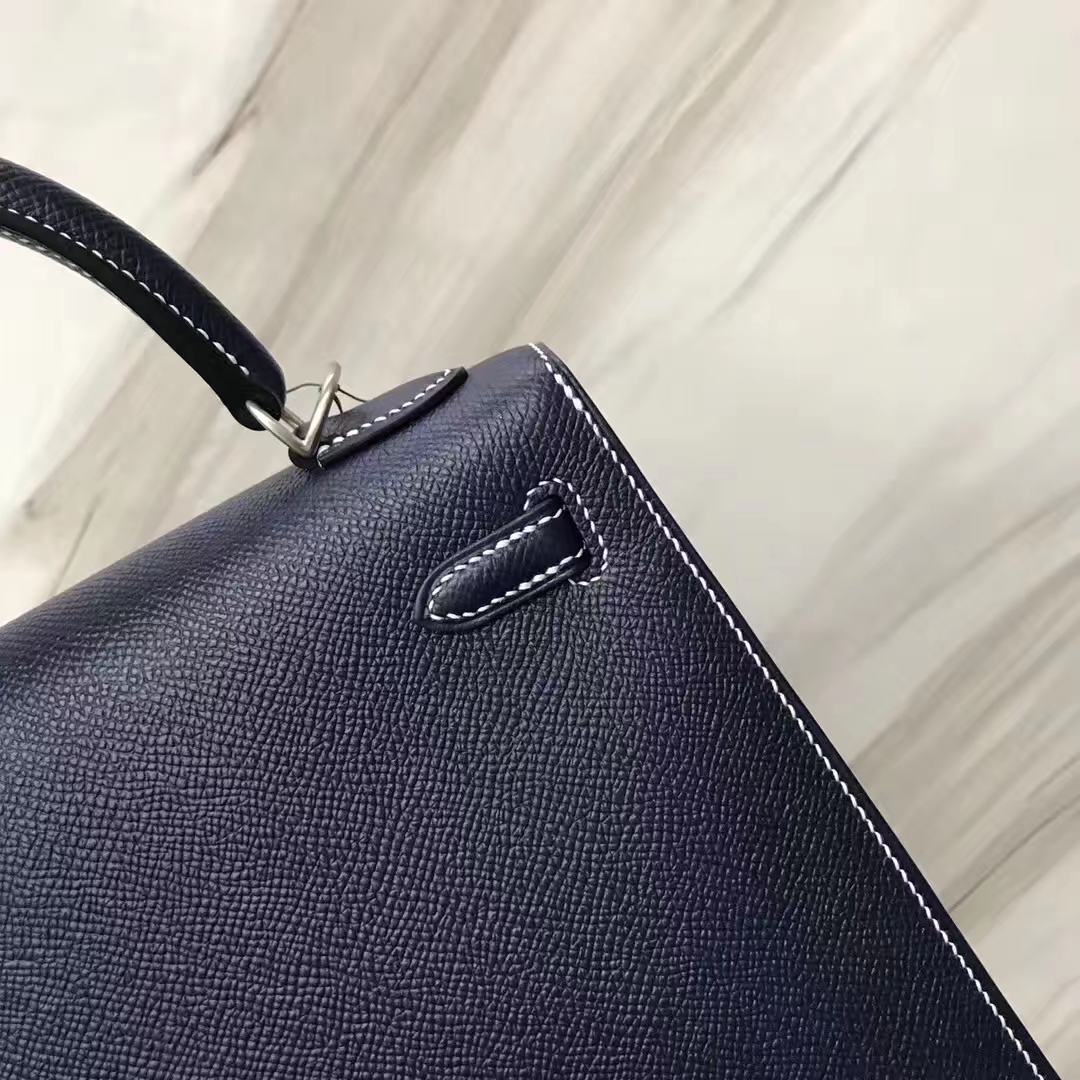 Hermes Kelly Bag 25cm Epsom 73深海藍Blue indgo/靛藍色Blue Indgo