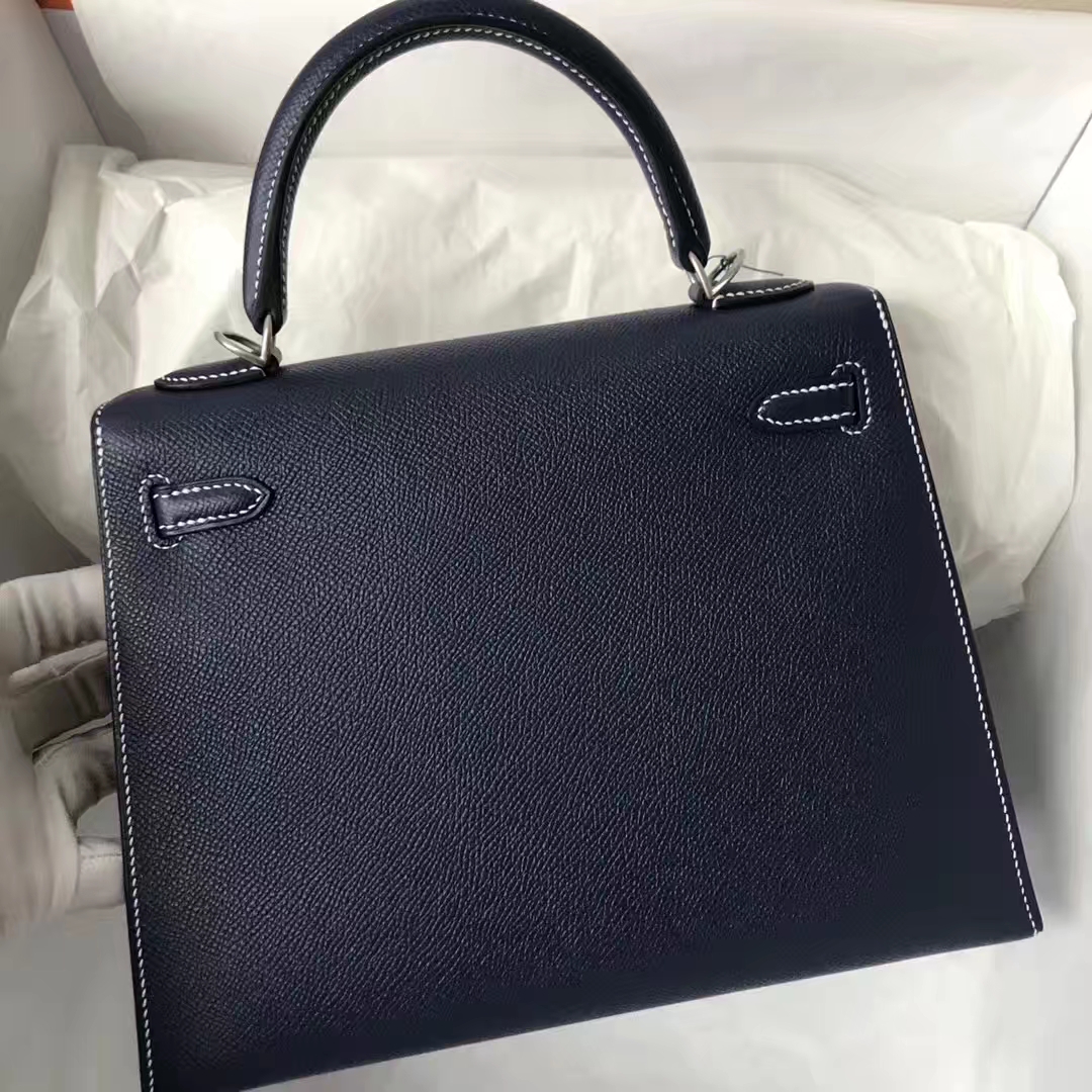 Hermes Kelly Bag 25cm Epsom 73深海藍Blue indgo/靛藍色Blue Indgo