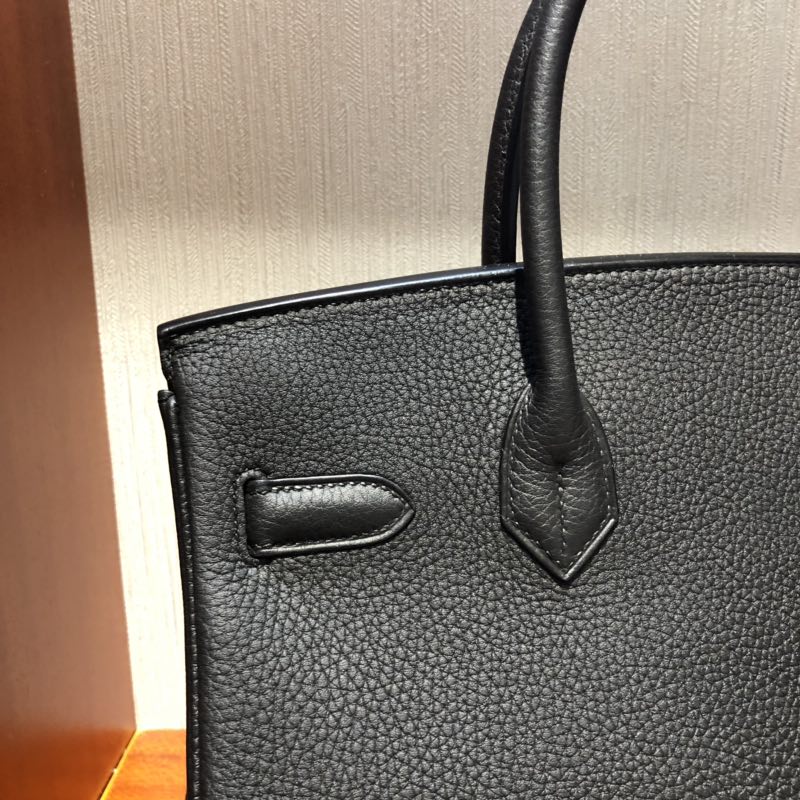 Hong Kong Hermes Birkin Bag 30cm Togo小牛皮 CK89黑色 玫瑰金