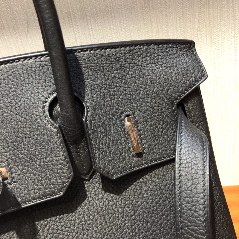 Hong Kong Hermes Birkin Bag 30cm Togo小牛皮 CK89黑色 玫瑰金