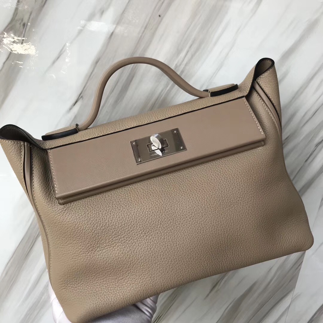 愛馬仕2424多少錢 Hermès Kelly2424 29cm S2 Trench 風衣灰