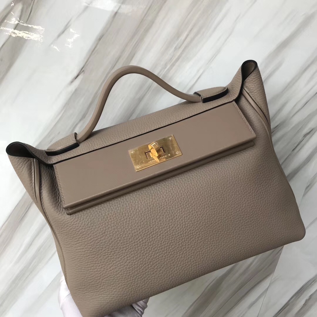 愛馬仕2018年新款 Hermès kelly2424 price 29cm M8 Gris Asphalte 瀝青灰