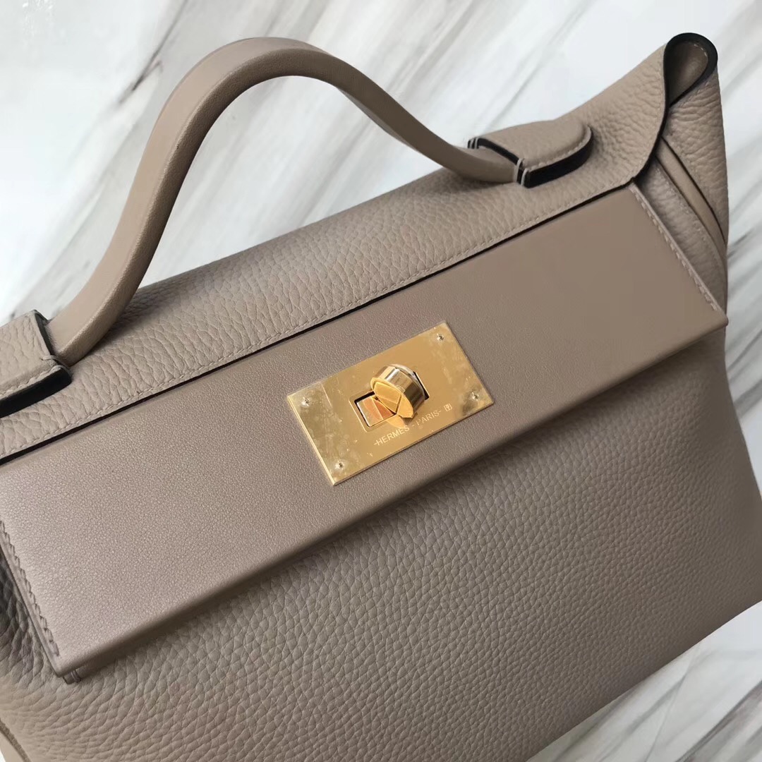 愛馬仕2018年新款 Hermès kelly2424 price 29cm M8 Gris Asphalte 瀝青灰