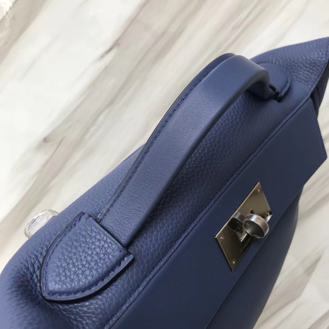 愛馬仕2018年新款 Hermès kelly2424 price 29cm 7E明藍色 Blue Brighton