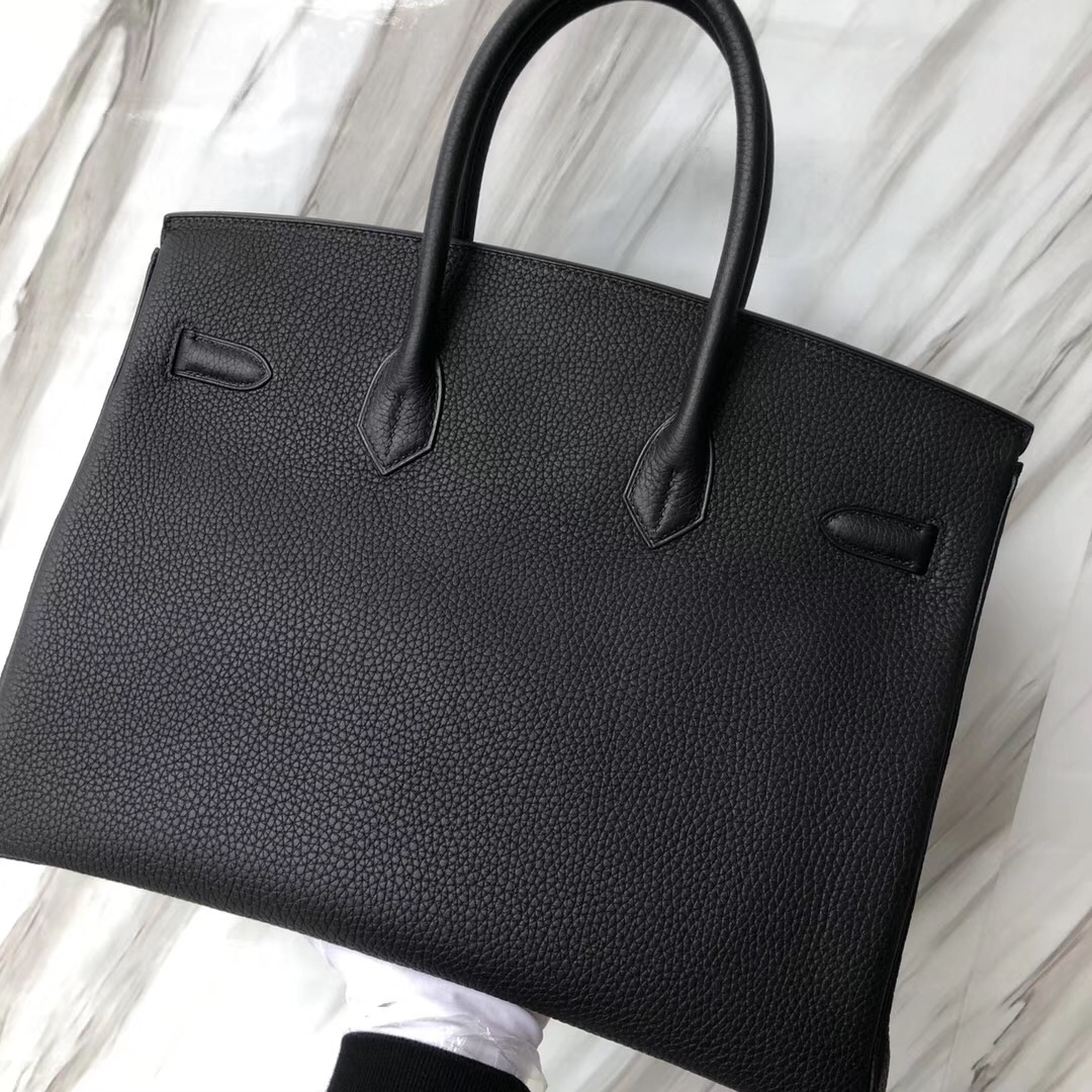 Hermes Birkin Bag 35cm CK89黑色 Noir Black Togo D Stamp, 2019