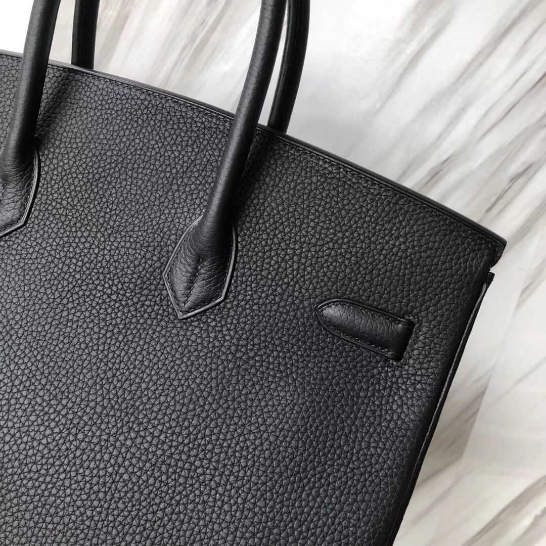 Hermes Birkin Bag 35cm CK89黑色 Noir Black Togo D Stamp, 2019