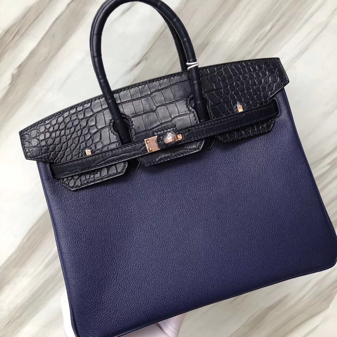 Hermes Birkin 25 Touch CK73寶石藍Blue sapphire/7K Bleu Abysse深海藍