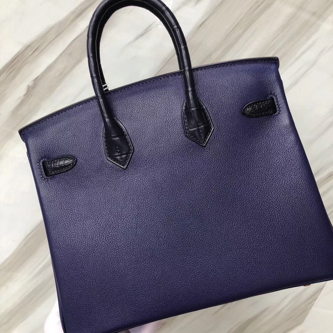 Hermes Birkin 25 Touch CK73寶石藍Blue sapphire/7K Bleu Abysse深海藍