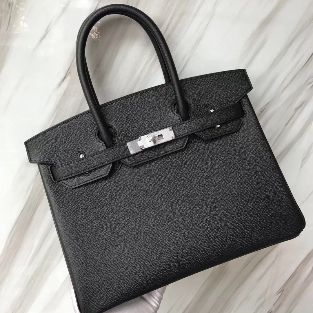 Hong Kong Hermes Birkin Bag 30 CK89黑色 Noir Epsom