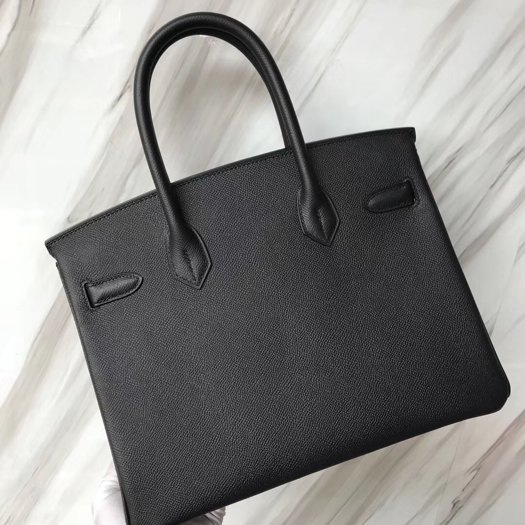 Hong Kong Hermes Birkin Bag 30 CK89黑色 Noir Epsom