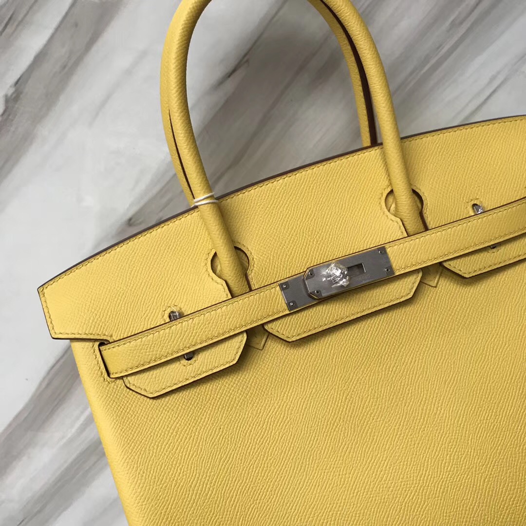 Hong Kong Hermes Birkin Bag 30 Epsom 9O那不勒斯黃 Jaune De Naples