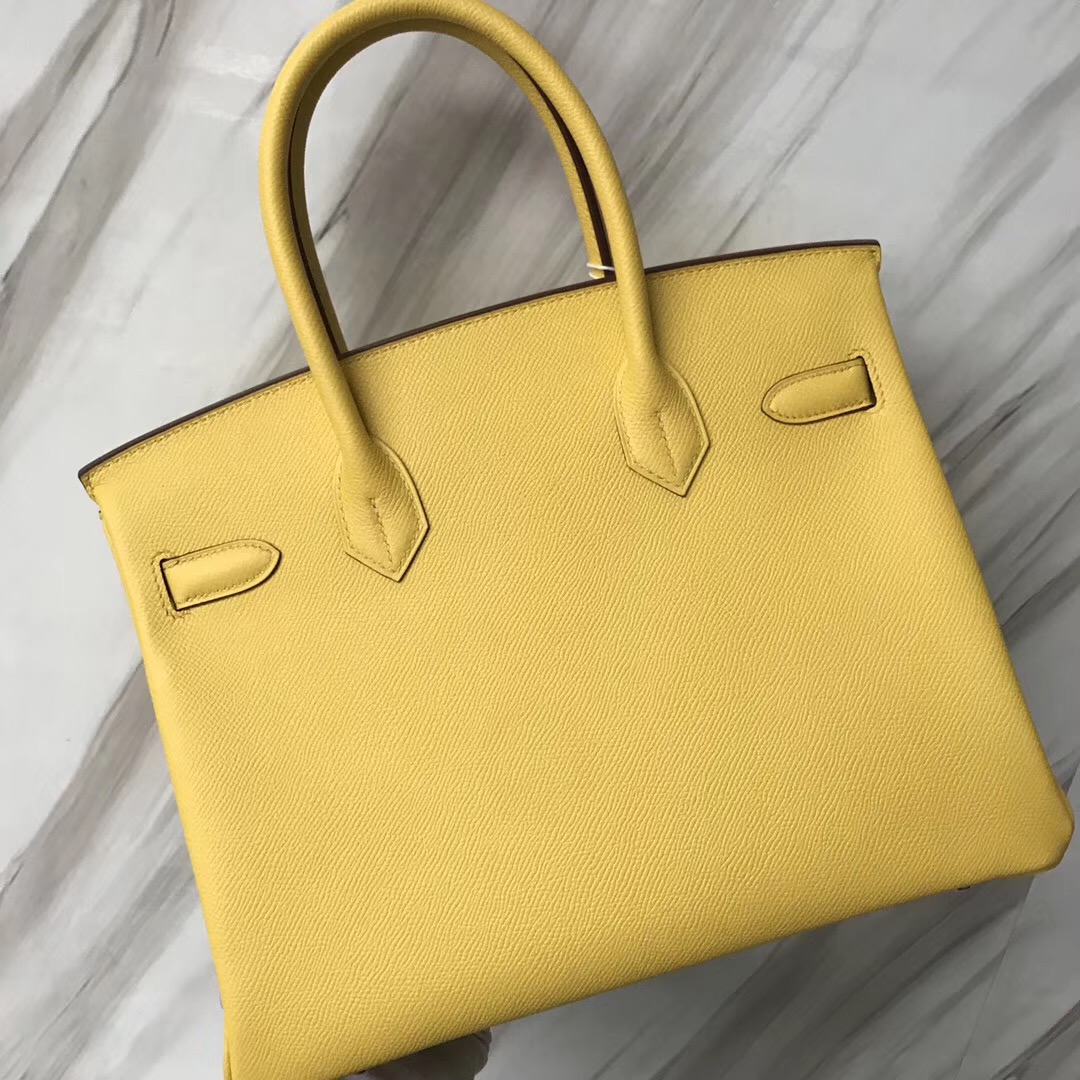 Hong Kong Hermes Birkin Bag 30 Epsom 9O那不勒斯黃 Jaune De Naples