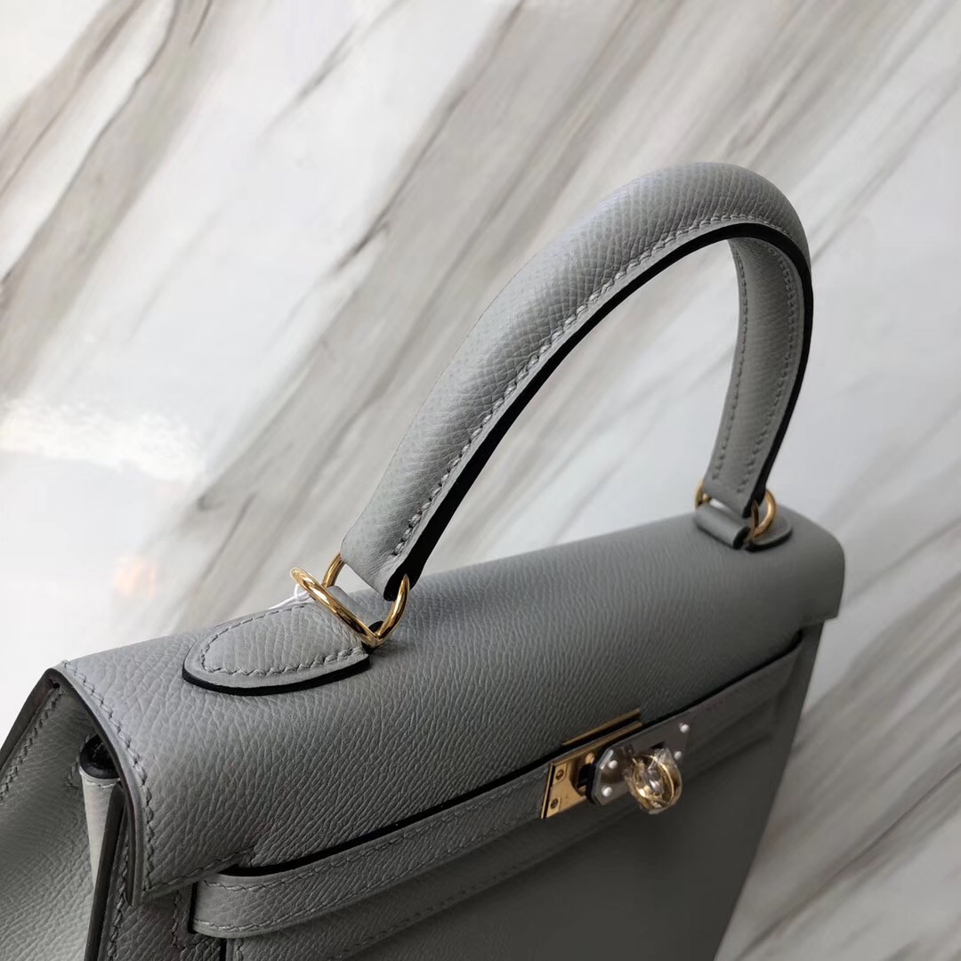 Hong Kong Hermes Kelly 25cm Epsom 4Z海鷗灰 Gris Mouette