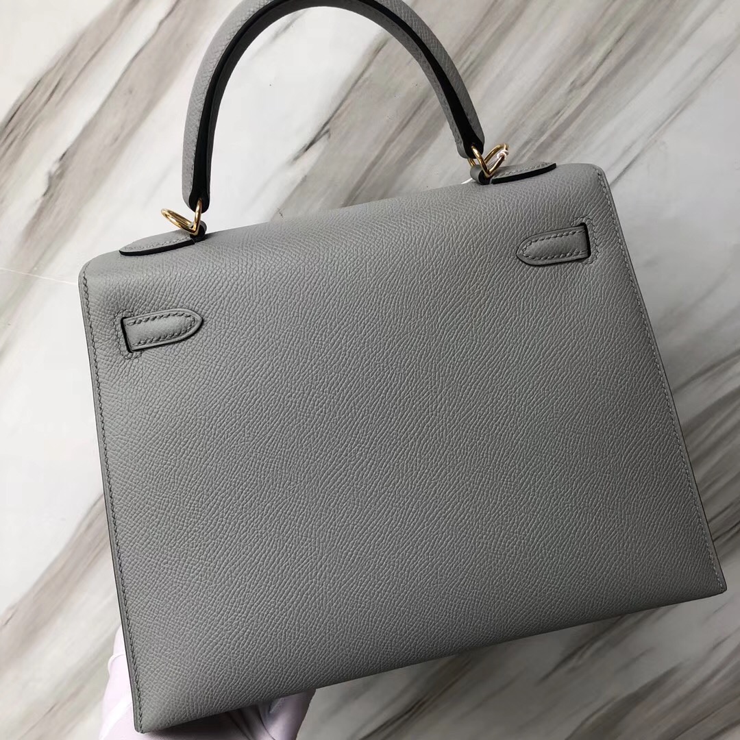 Hong Kong Hermes Kelly 25cm Epsom 4Z海鷗灰 Gris Mouette