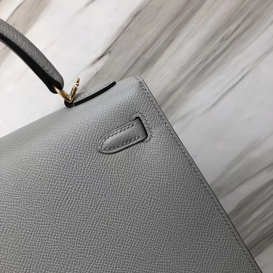 Hong Kong Hermes Kelly 25cm Epsom 4Z海鷗灰 Gris Mouette