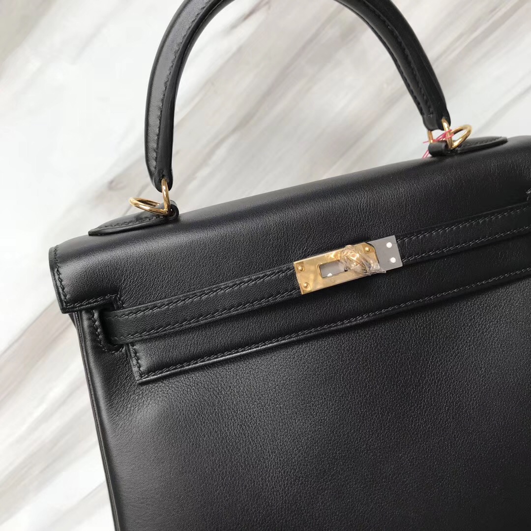 愛馬仕澳門永利皇宮專賣店 Hermès Kelly Bags 25 CK89黑色 Swift