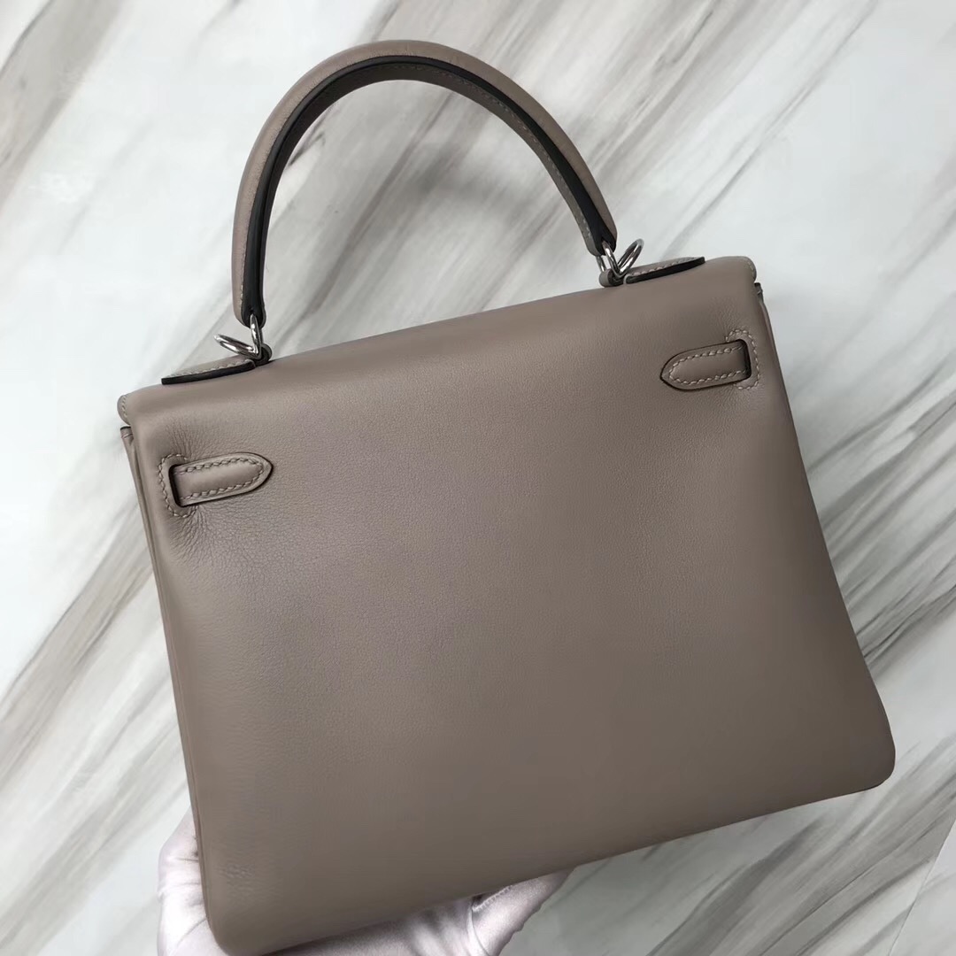 Hermès Kelly Bags 25 images M8瀝青灰 Griss Asphalte Swift calfskin 銀扣