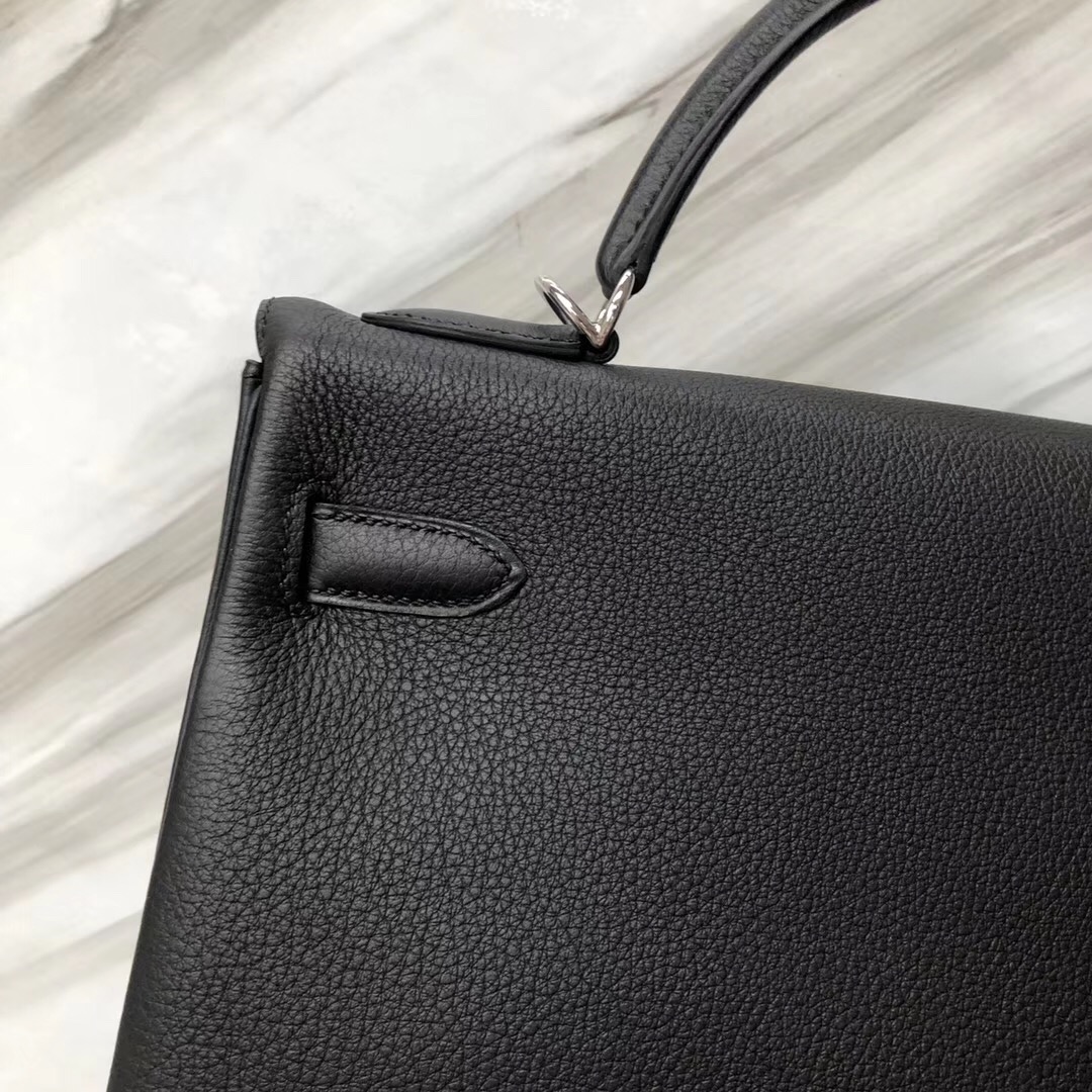 愛馬仕澳門壹號廣場專賣店 Hermes Kelly 32cm CK89黑色 Noir Togo皮