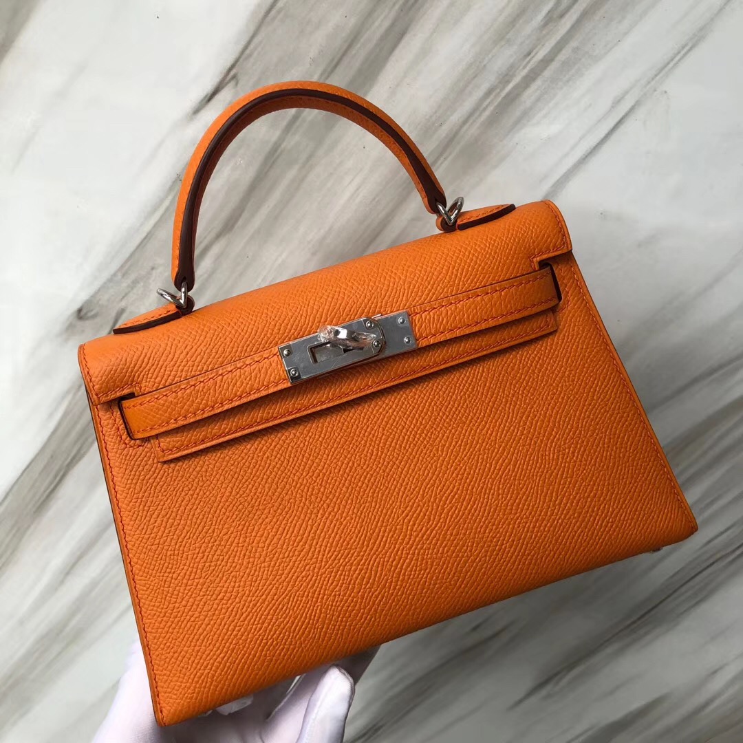 澳洲愛馬仕 Hermes Mini Kelly II I9 Abricot 杏黄色 Epsom