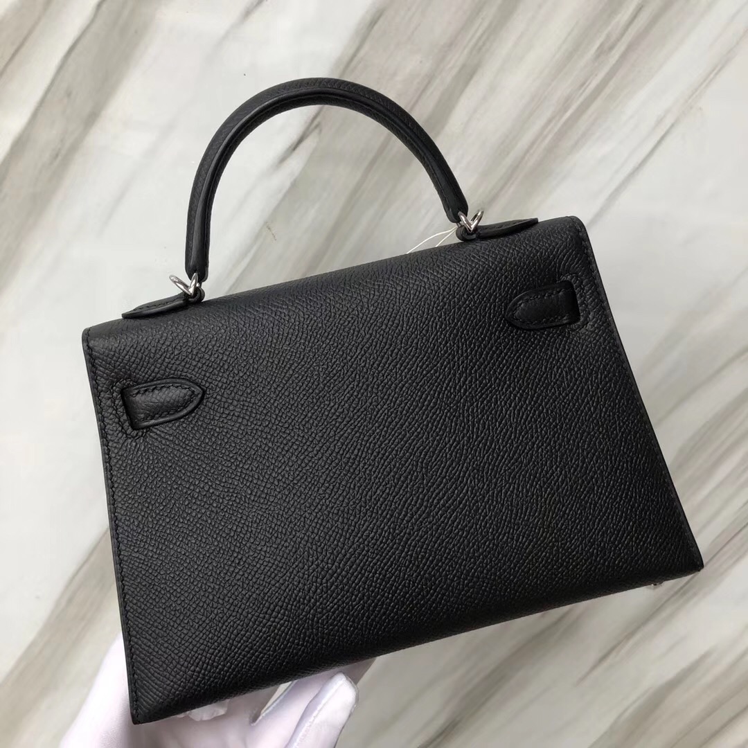 愛馬仕minikelly2代價格 Hermès MiniKelly2代 CK89黑色 Noir Epsom