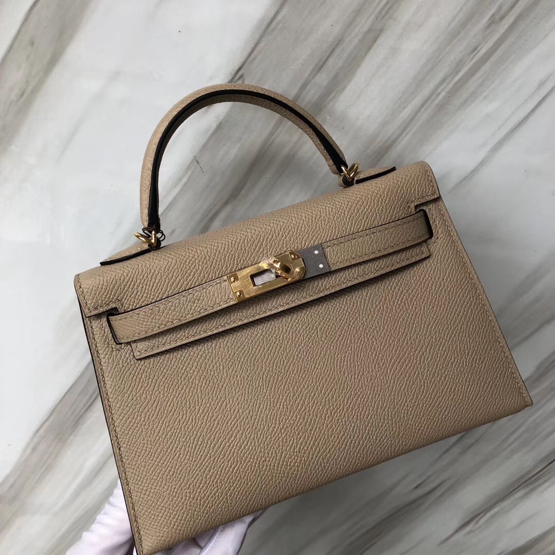 臺灣臺北愛馬仕凱莉迷妳二代尺寸 Hermès MiniKelly2代 S2風衣灰 Trench