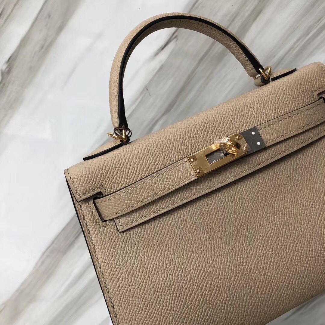 臺灣臺北愛馬仕凱莉迷妳二代尺寸 Hermès MiniKelly2代 S2風衣灰 Trench