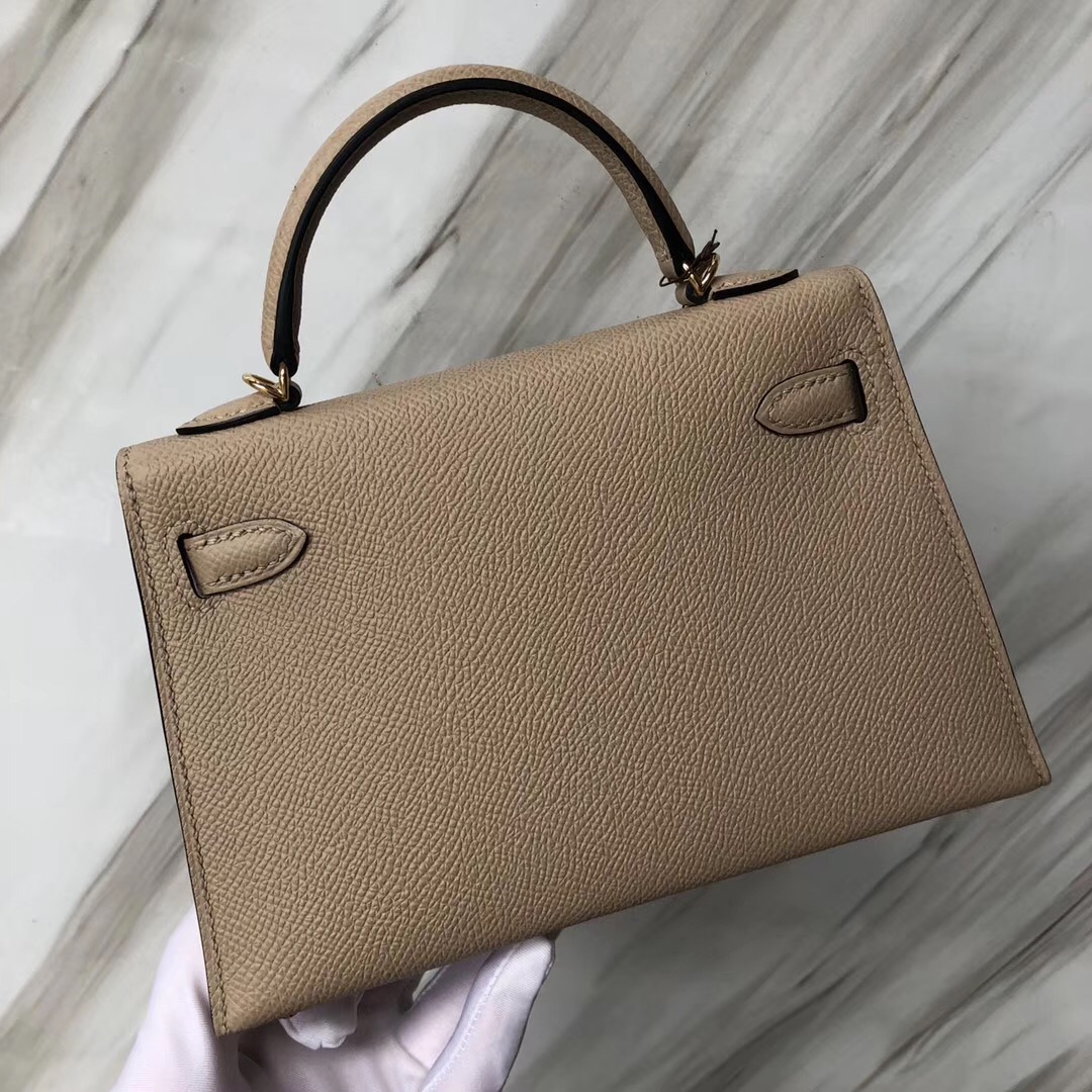 臺灣臺北愛馬仕凱莉迷妳二代尺寸 Hermès MiniKelly2代 S2風衣灰 Trench