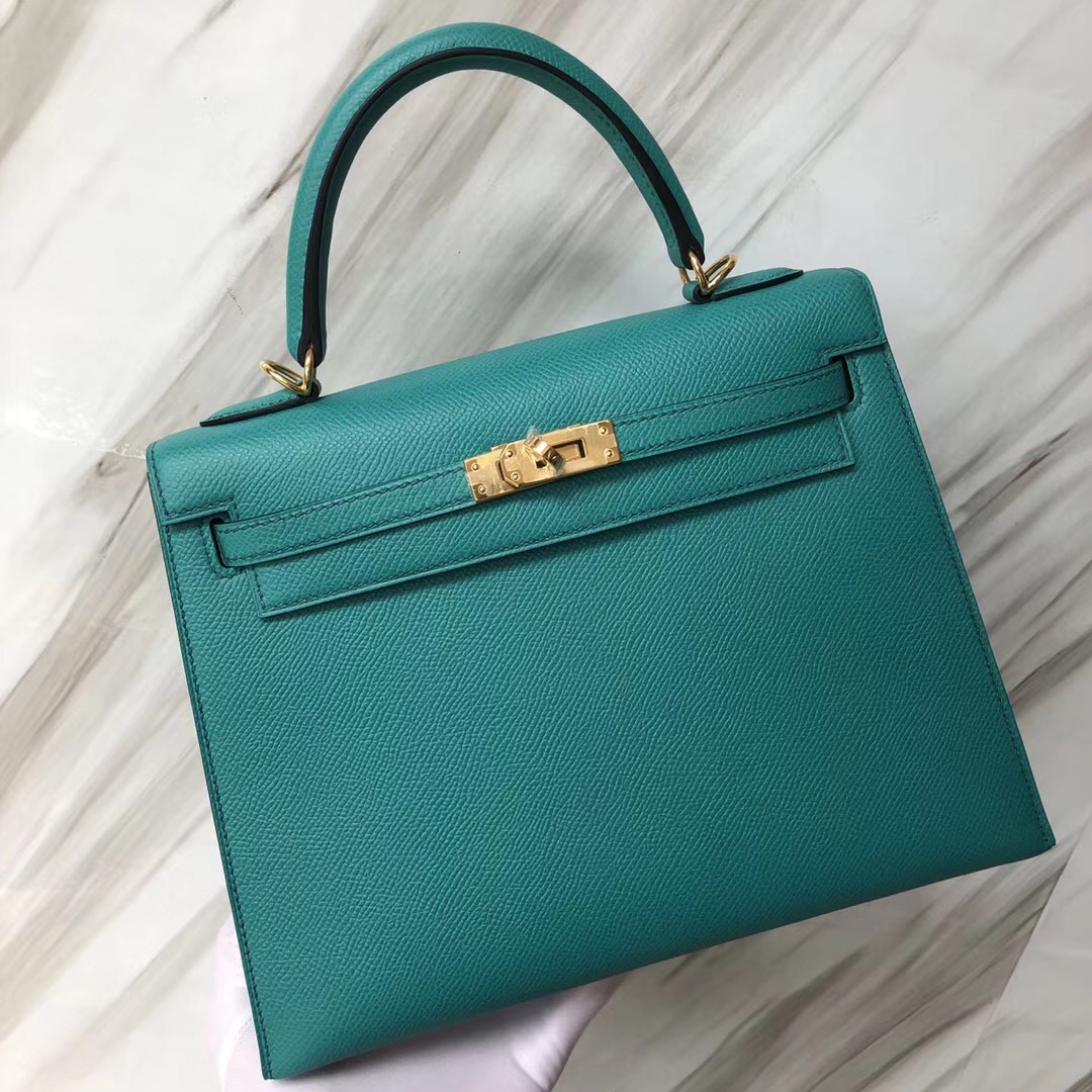 Hermès Kelly 25cm New Epsom U1維羅斯納綠  Vertluo We verone