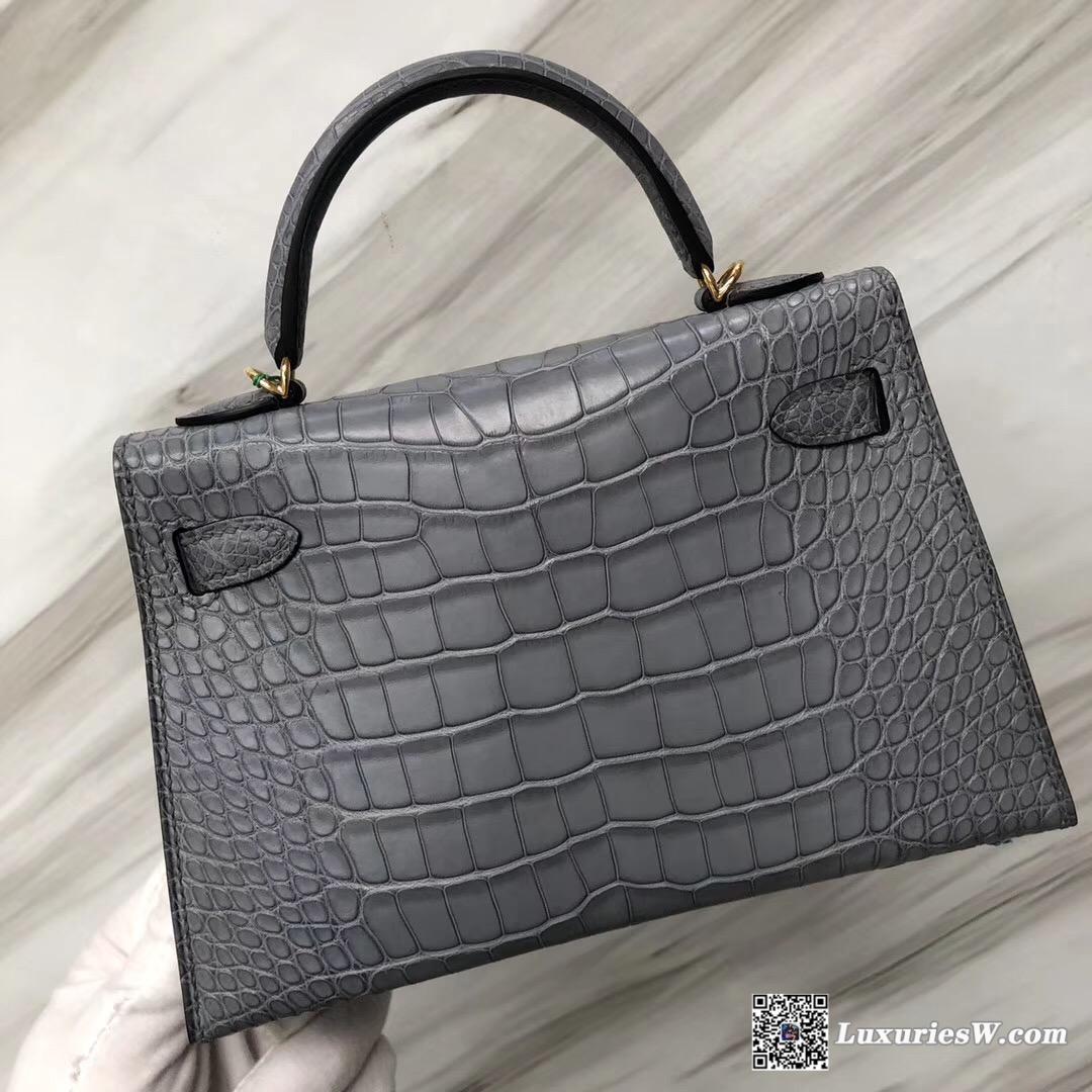 愛馬仕香港專賣店 Hermes Mini Kelly II Price M8慕斯灰 霧面方塊 美洲