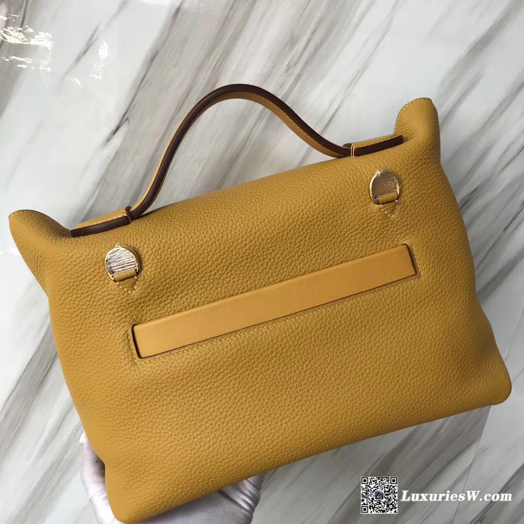 Hermes Bag Kelly 24/24 29cm Maurice/Swift/9D Jaune Amber 琥珀黃