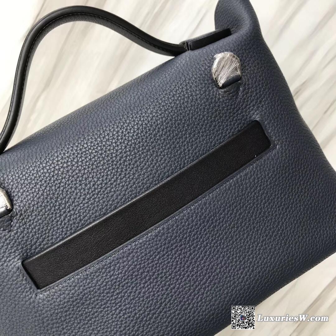 香港中環愛馬仕地址 New Hermès Bag Kelly 24/24 29cm 2Z午夜藍 Blue nuit