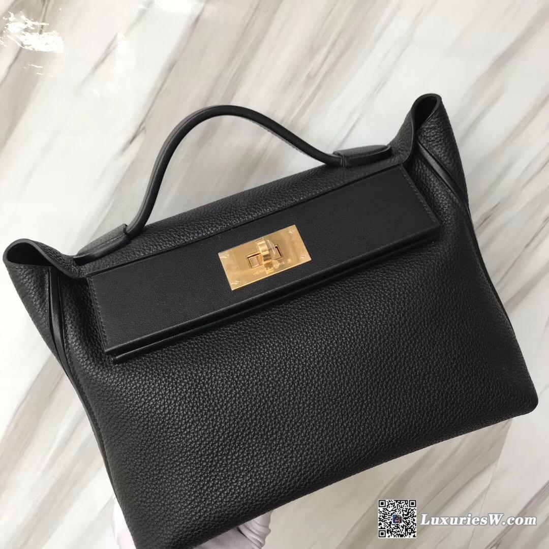 尖沙咀愛馬仕賣店地址 New Hermès Bag Kelly 24/24 29cm ck89黑色